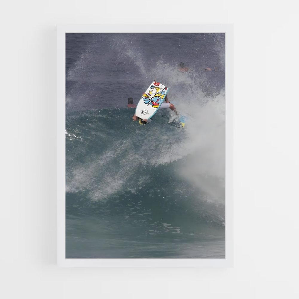 Poster Jeff hubbard – affiche Bodyboard (vue 3)